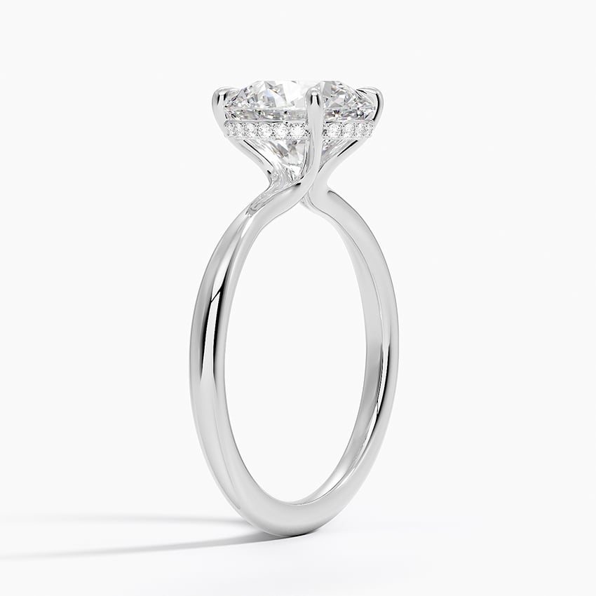 Freesia Diamond Engagement Ring Hidden Halo