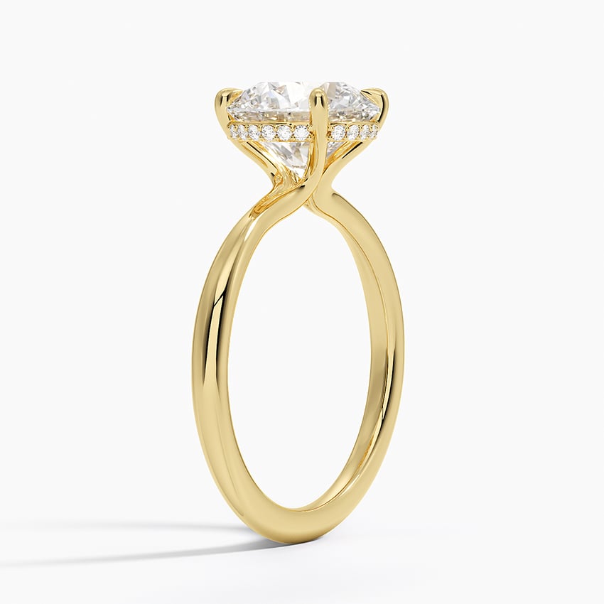 Freesia Diamond Engagement Ring Hidden Halo