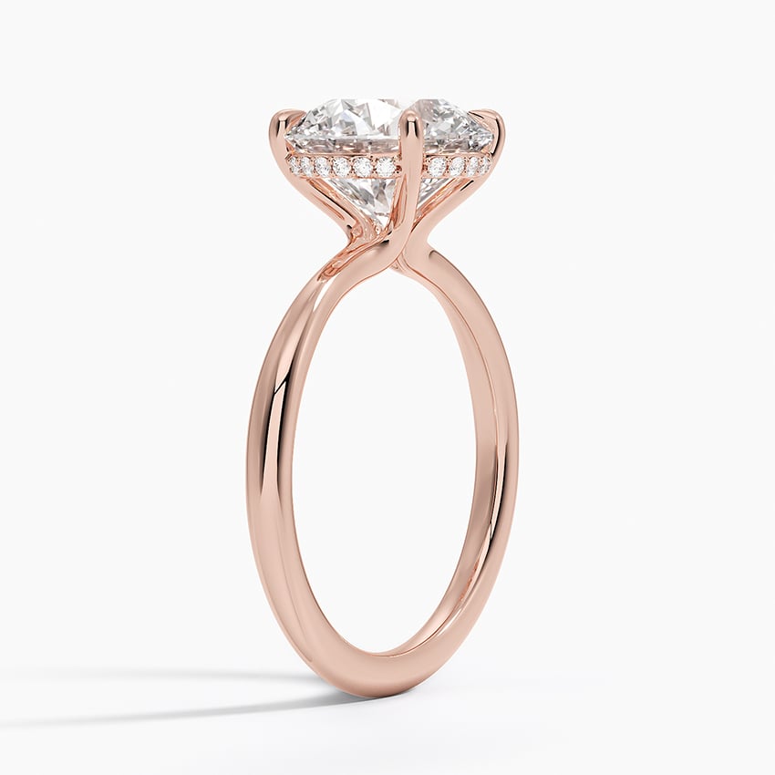Freesia Diamond Engagement Ring Hidden Halo