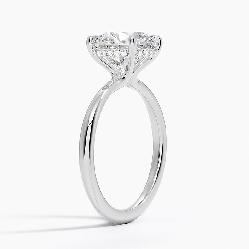 Freesia Diamond Engagement Ring Hidden Halo