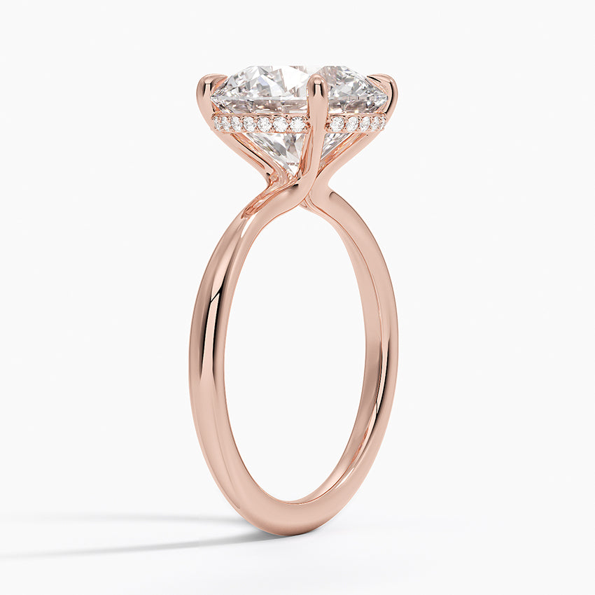Freesia Diamond Engagement Ring Hidden Halo
