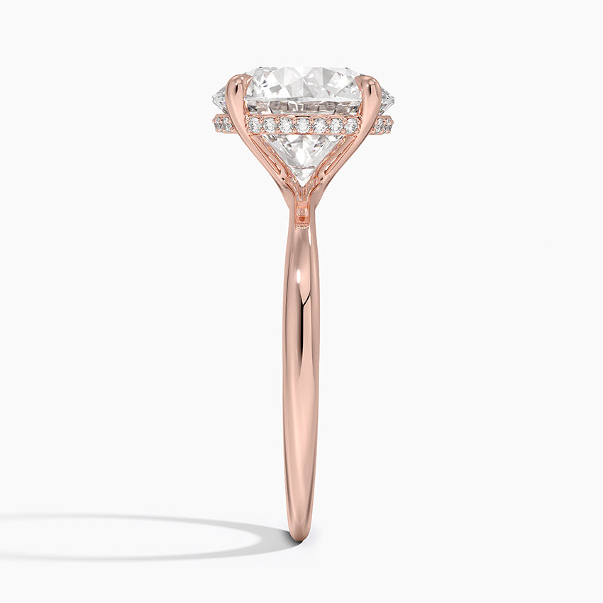 Freesia Diamond Engagement Ring Hidden Halo