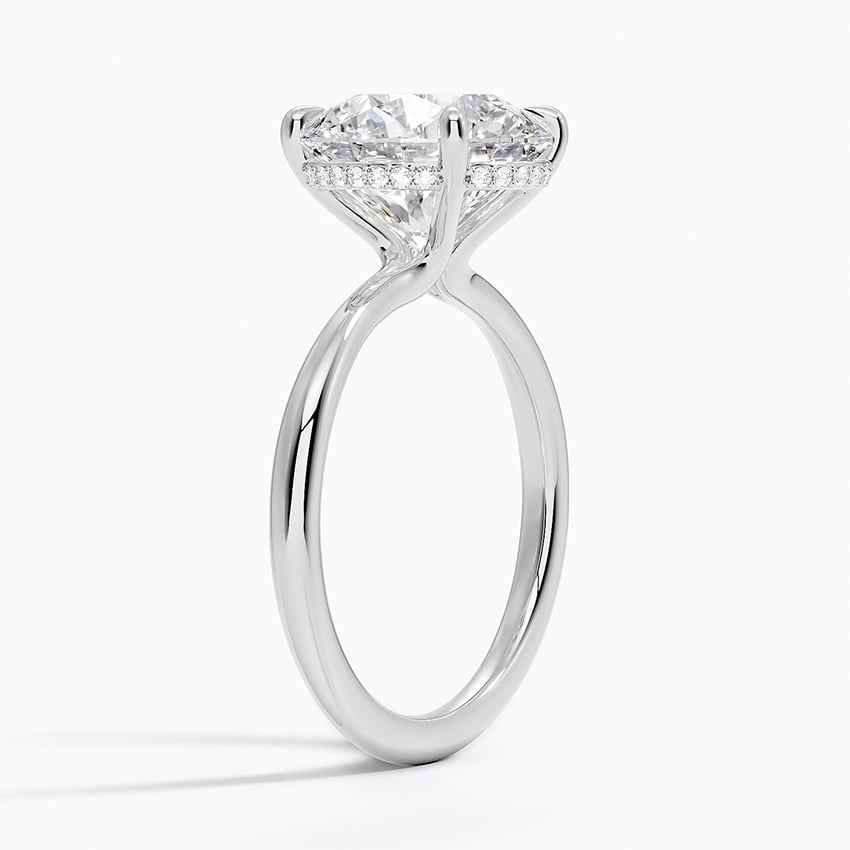Freesia Diamond Engagement Ring Hidden Halo