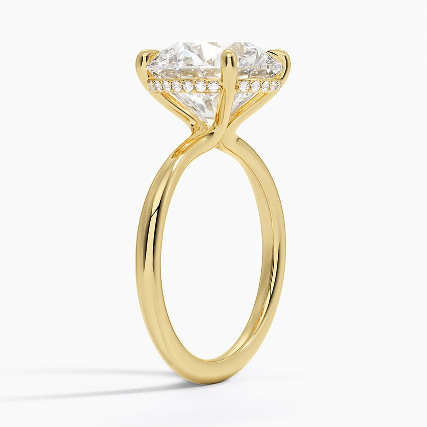Freesia Diamond Engagement Ring Hidden Halo