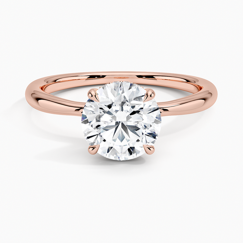 Freesia Diamond Engagement Ring Hidden Halo