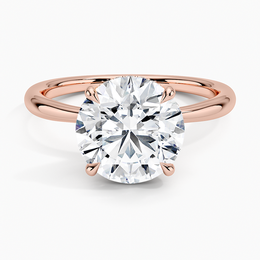 Freesia Diamond Engagement Ring Hidden Halo