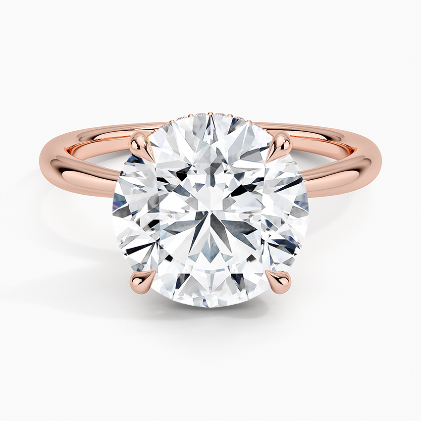 Freesia Diamond Engagement Ring Hidden Halo