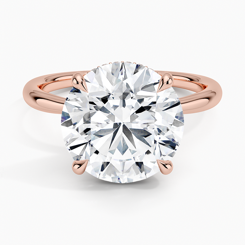 Freesia Diamond Engagement Ring Hidden Halo