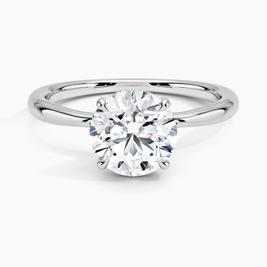Freesia Diamond Engagement Ring Hidden Halo