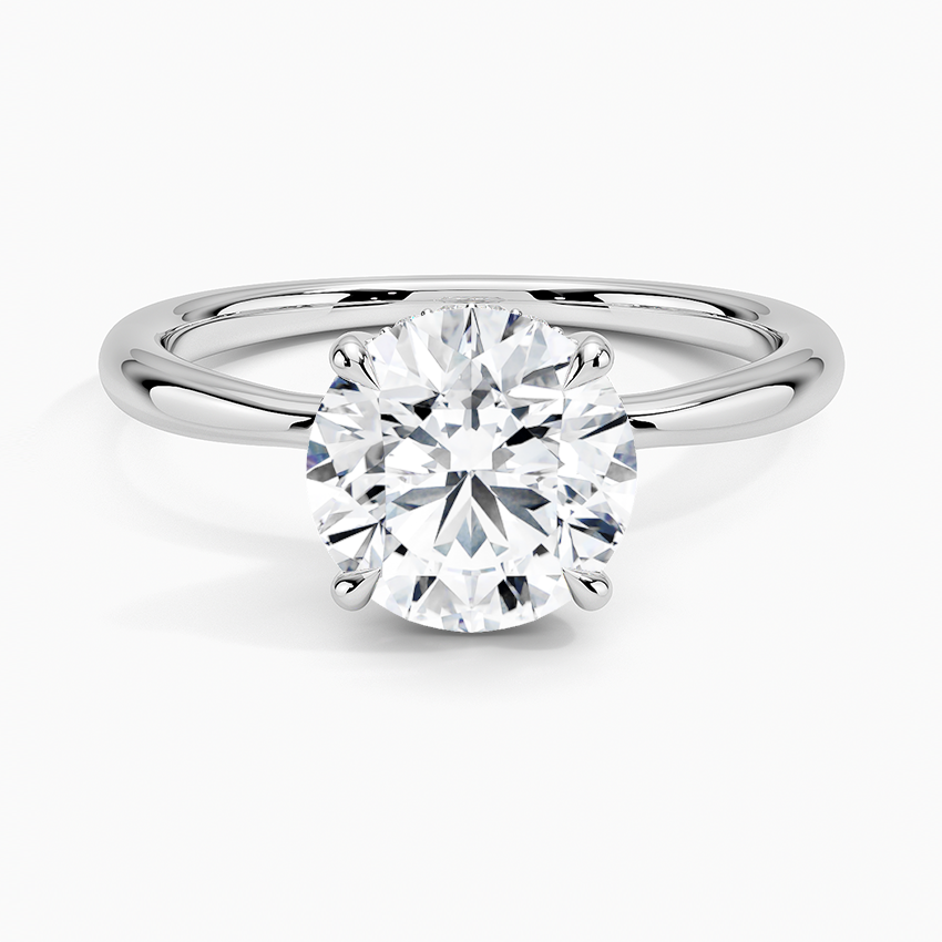 Freesia Diamond Engagement Ring Hidden Halo