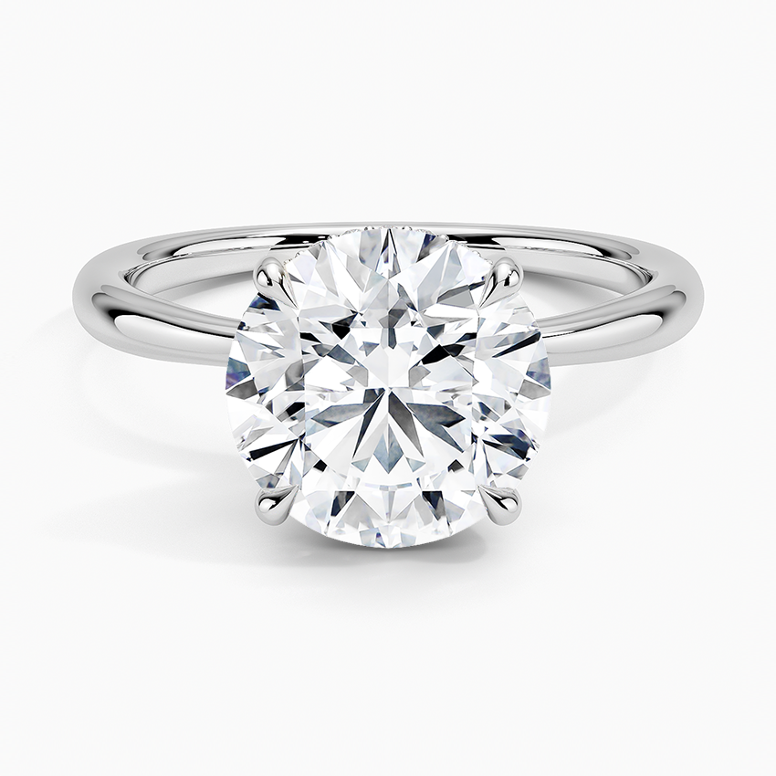 Freesia Diamond Engagement Ring Hidden Halo