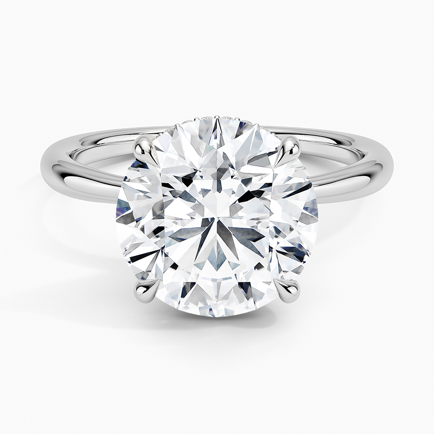 Freesia Diamond Engagement Ring Hidden Halo