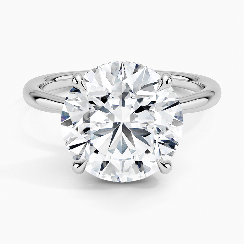 Freesia Diamond Engagement Ring Hidden Halo