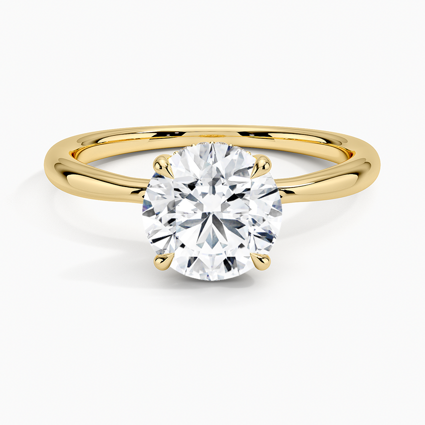 Freesia Diamond Engagement Ring Hidden Halo