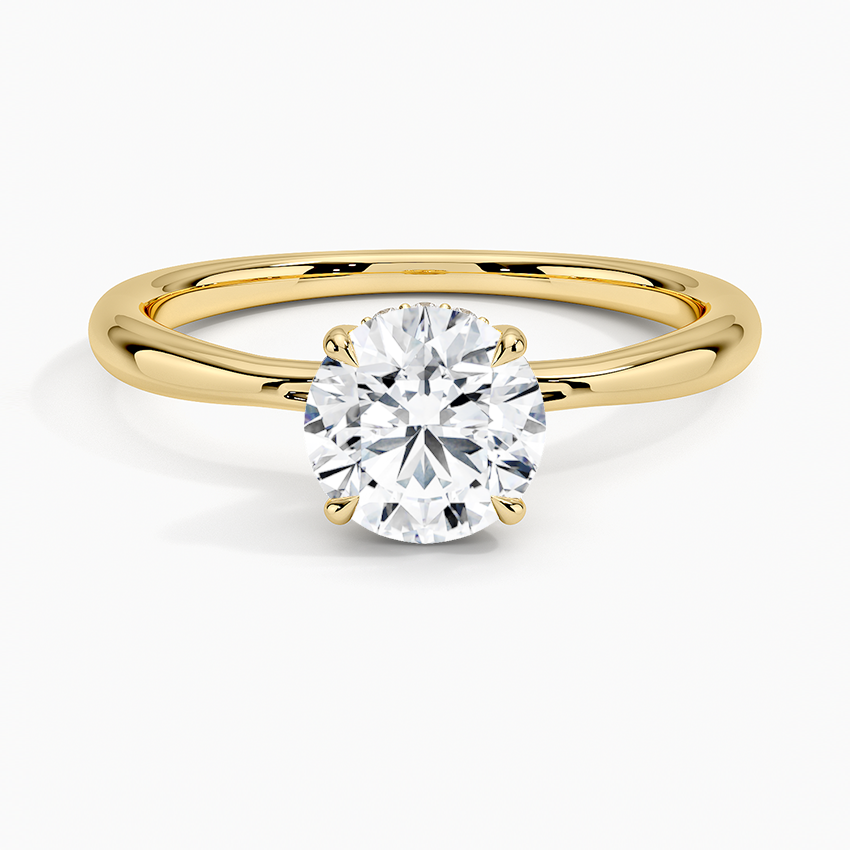 Freesia Diamond Engagement Ring Hidden Halo