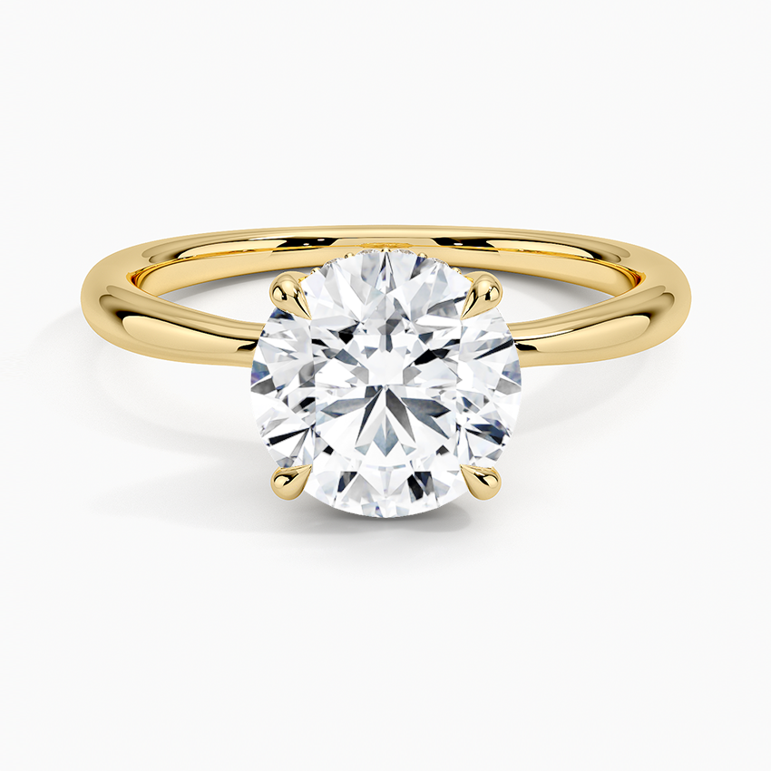Freesia Diamond Engagement Ring Hidden Halo