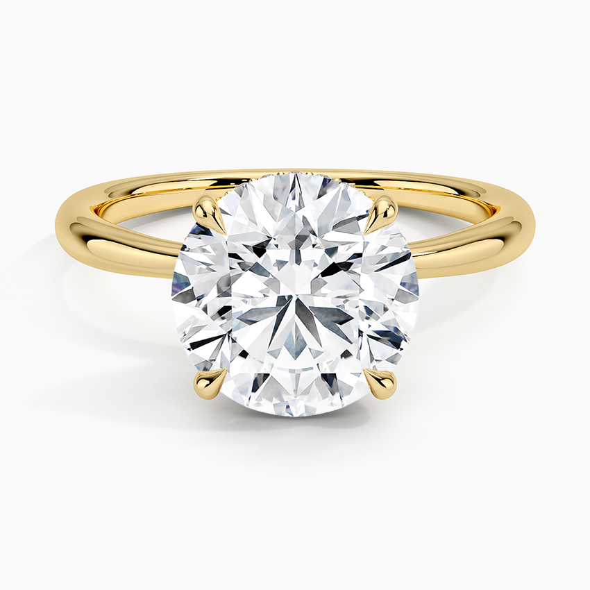 Freesia Diamond Engagement Ring Hidden Halo