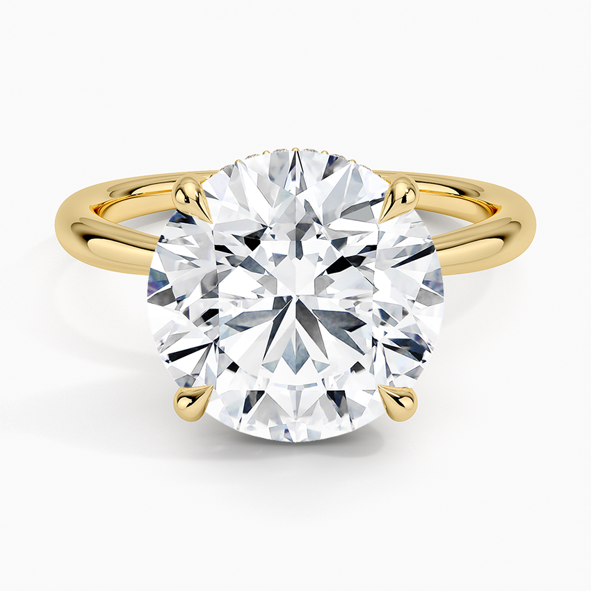 Freesia Diamond Engagement Ring Hidden Halo