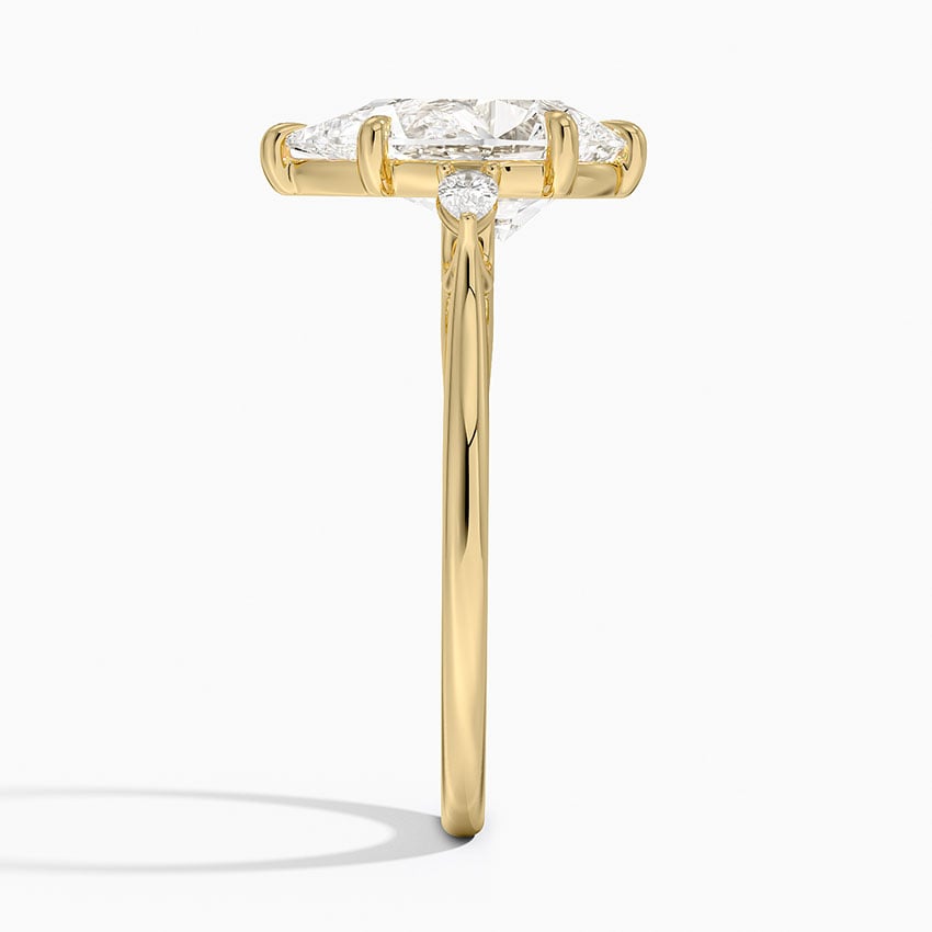 Pear Three Stone Diamond Engagement Ring