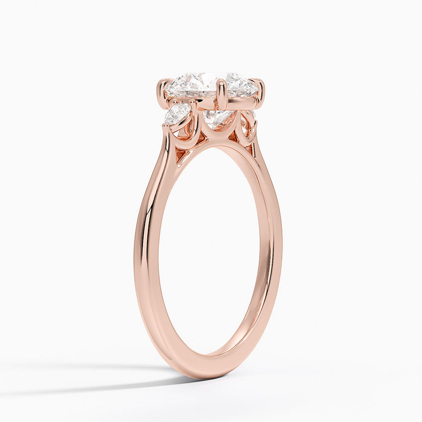 Aria Perfect Fit Three Stone Diamond Engagement Ring