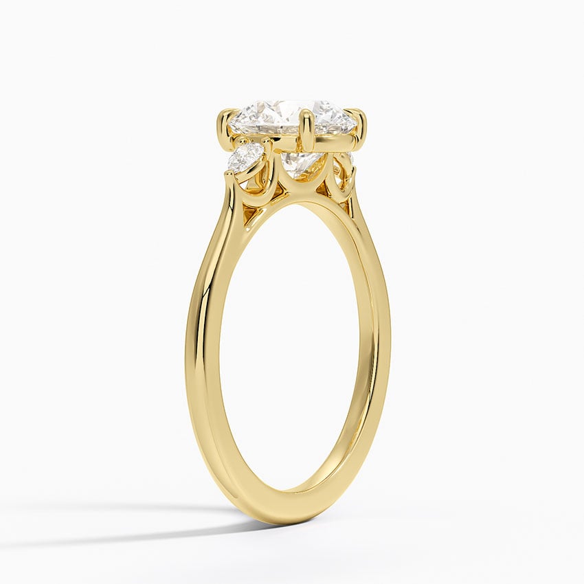 Aria Perfect Fit Three Stone Diamond Engagement Ring