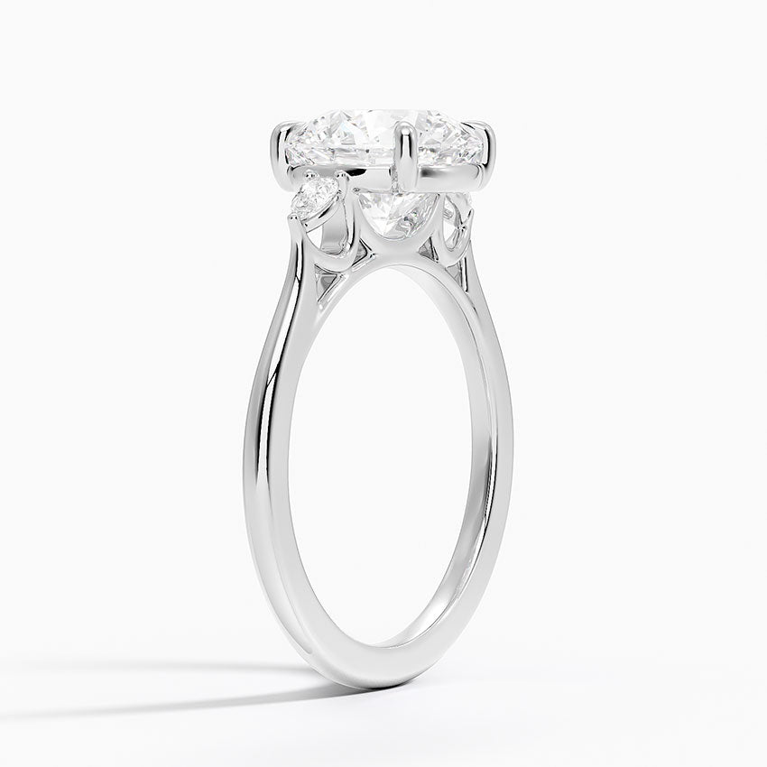 Aria Perfect Fit Three Stone Diamond Engagement Ring
