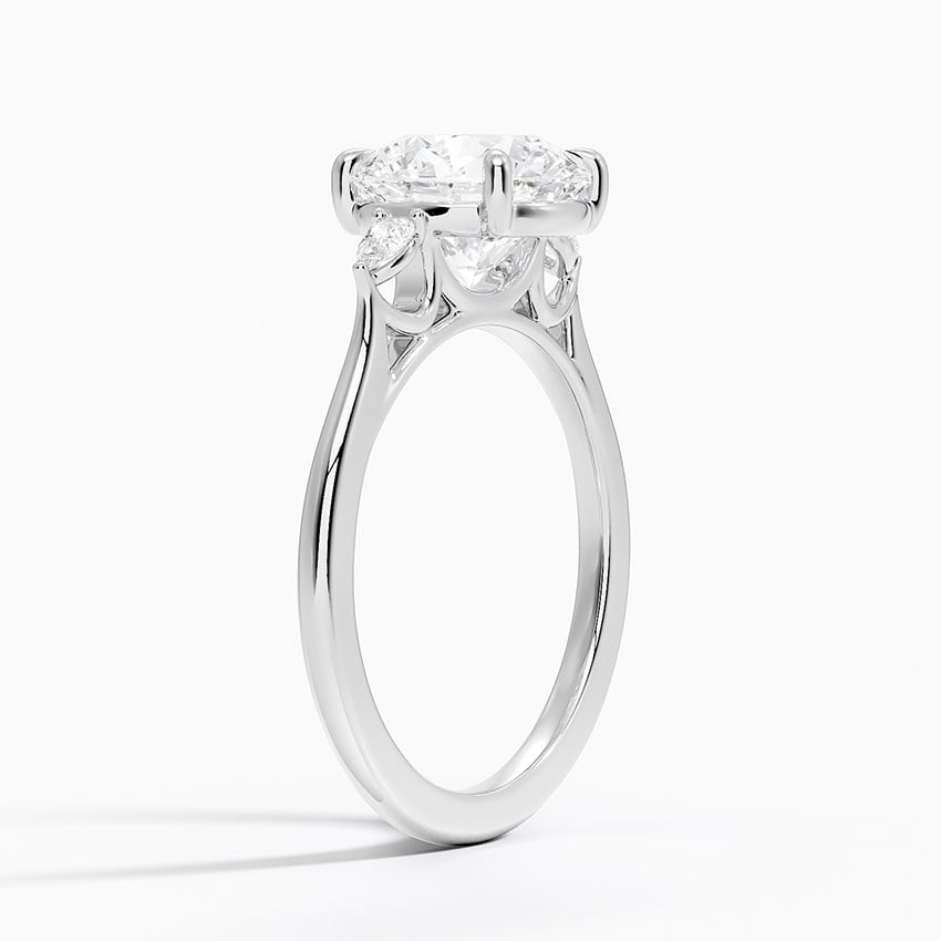 Aria Perfect Fit Three Stone Diamond Engagement Ring