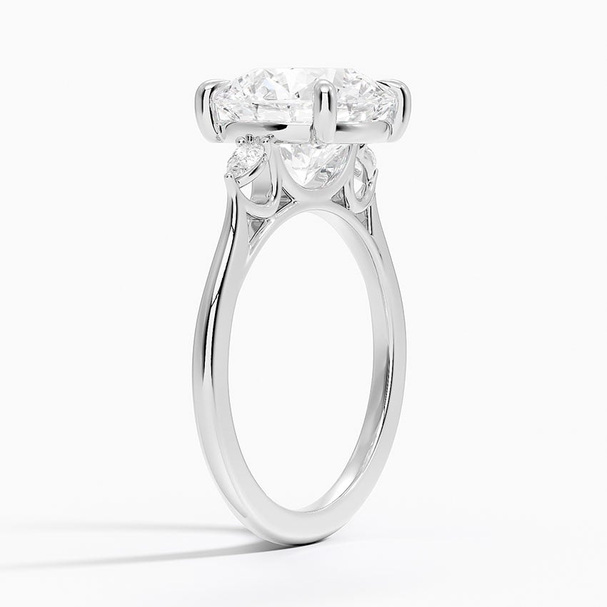 Aria Perfect Fit Three Stone Diamond Engagement Ring