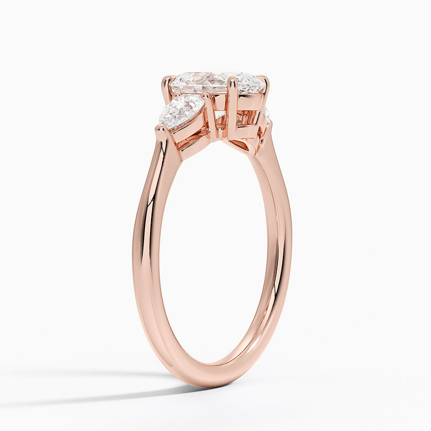 Opera Three Stone Diamond Engagement Ring