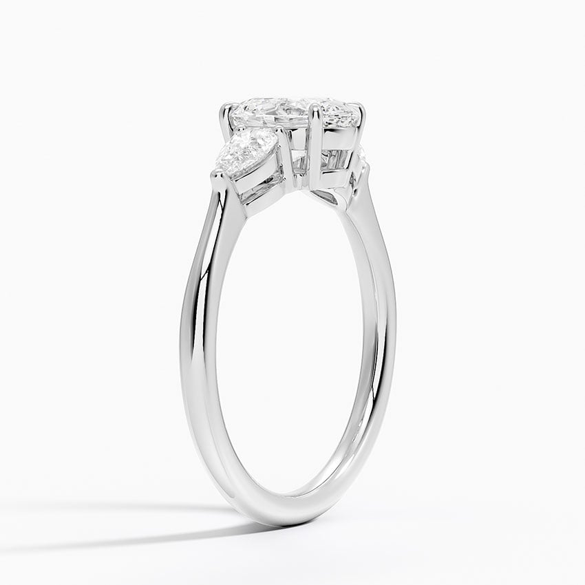 Opera Three Stone Diamond Engagement Ring