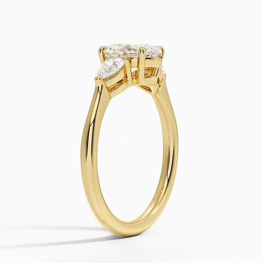 Opera Three Stone Diamond Engagement Ring