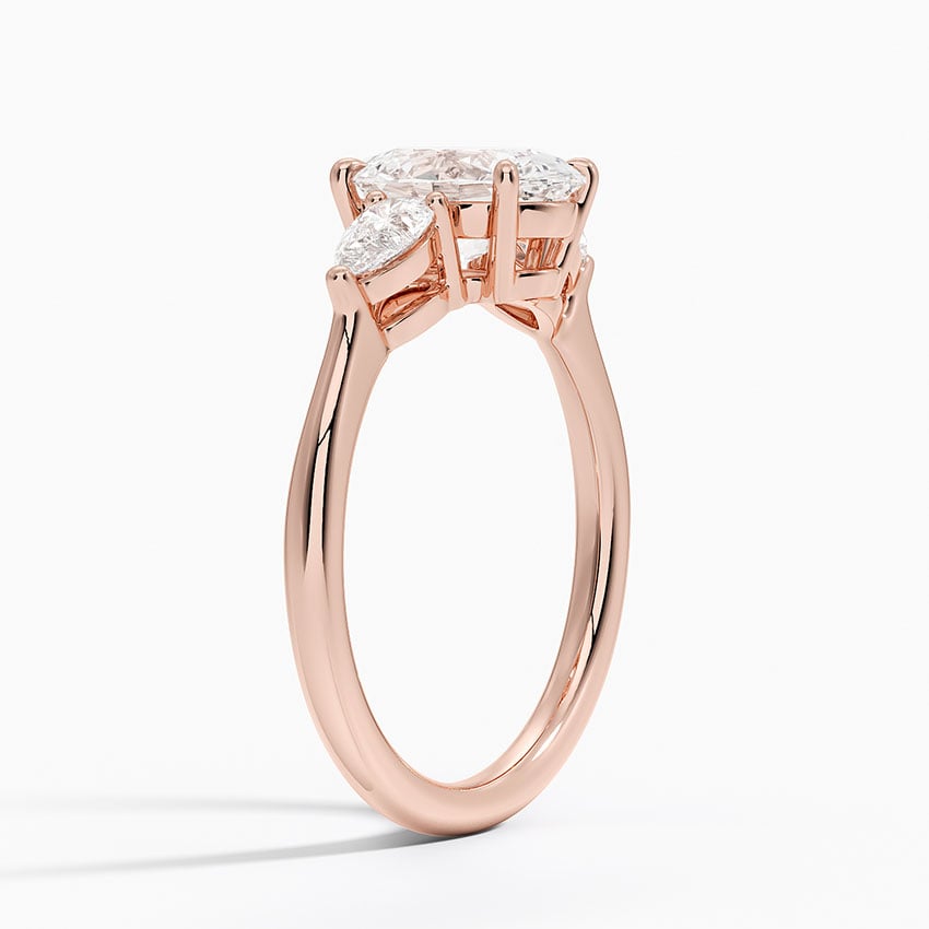 Opera Three Stone Diamond Engagement Ring