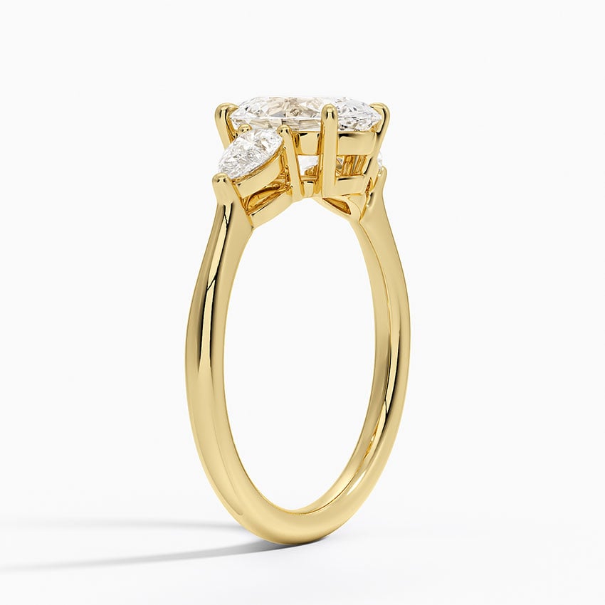 Opera Three Stone Diamond Engagement Ring