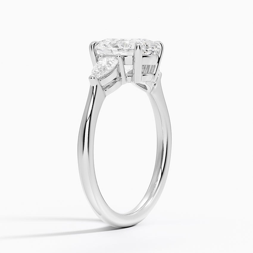 Opera Three Stone Diamond Engagement Ring