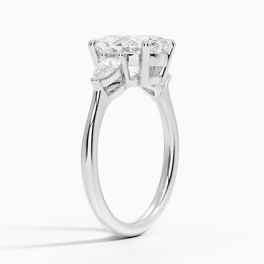 Opera Three Stone Diamond Engagement Ring