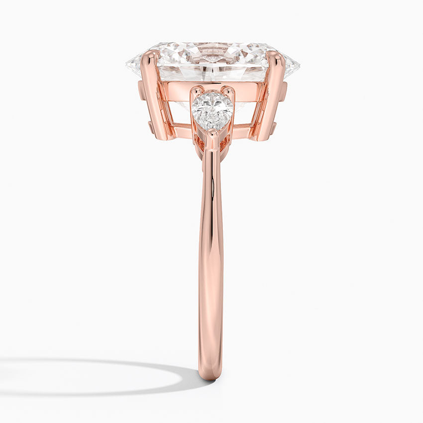 Opera Three Stone Diamond Engagement Ring