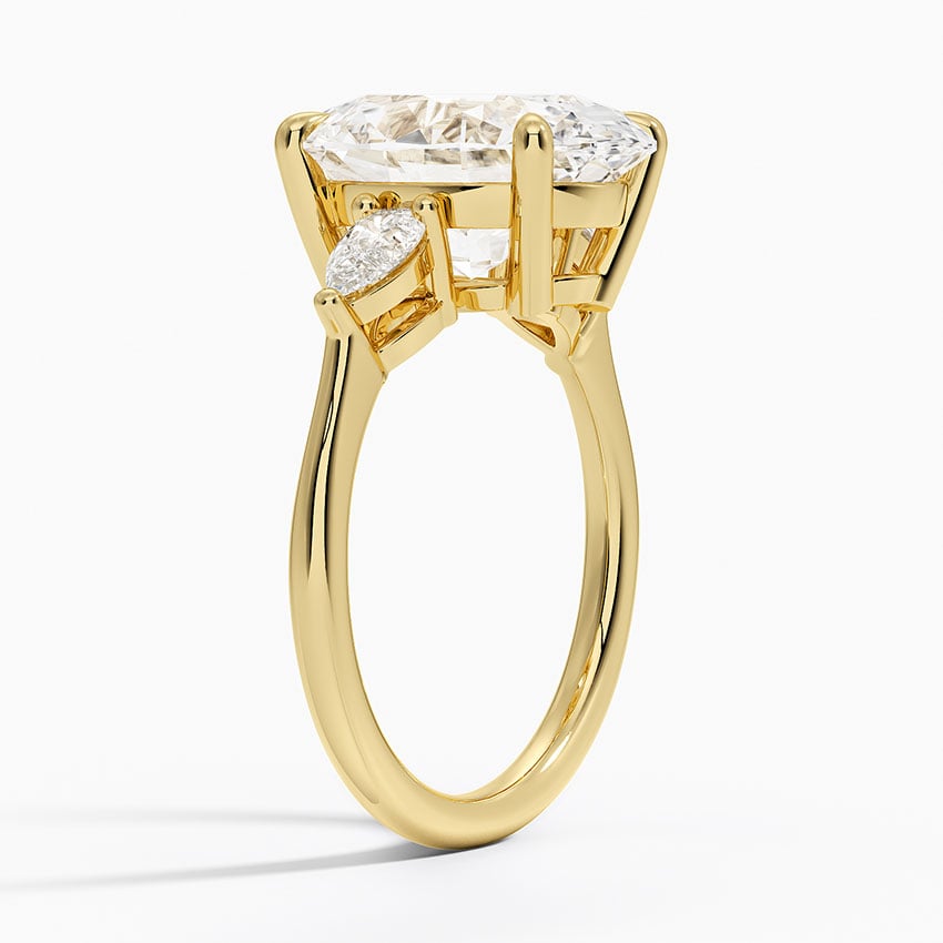 Opera Three Stone Diamond Engagement Ring