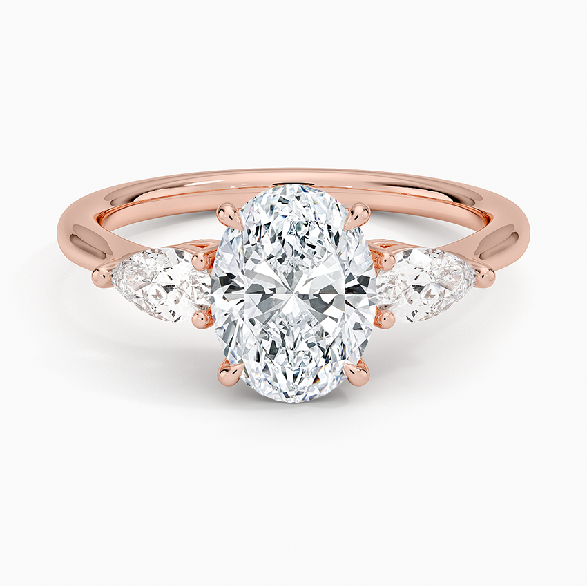 Opera Three Stone Diamond Engagement Ring