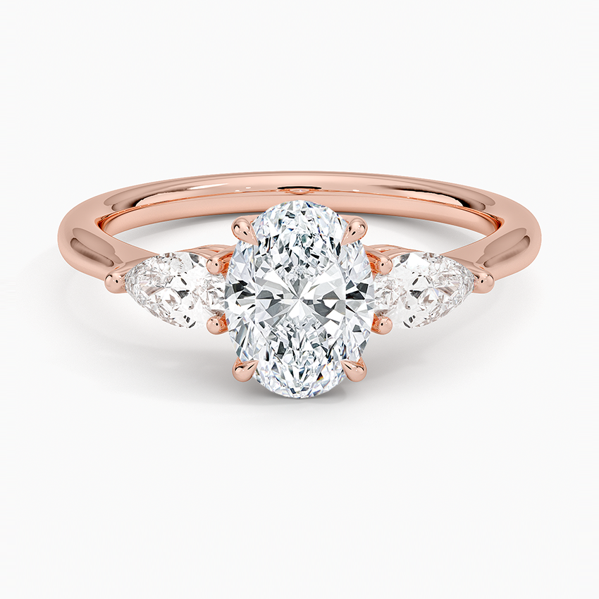 Opera Three Stone Diamond Engagement Ring