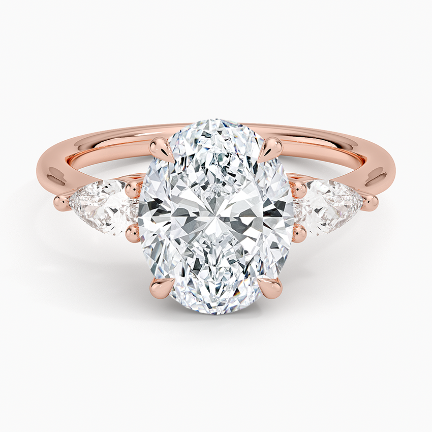 Opera Three Stone Diamond Engagement Ring