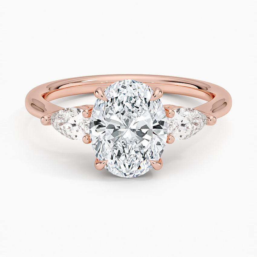 Opera Three Stone Diamond Engagement Ring