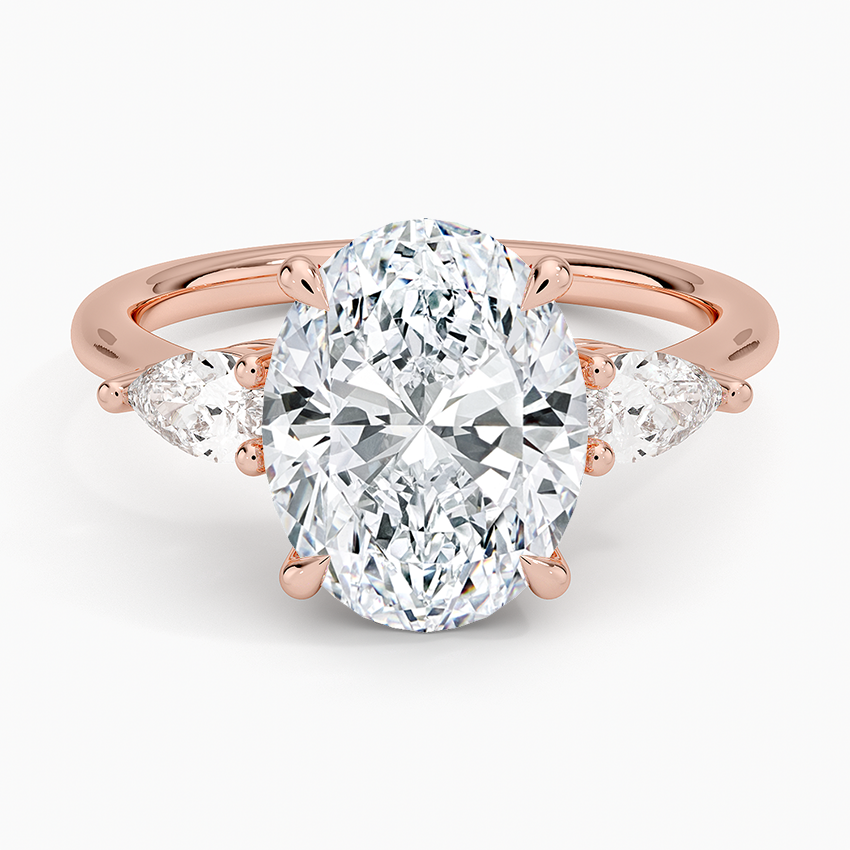 Opera Three Stone Diamond Engagement Ring