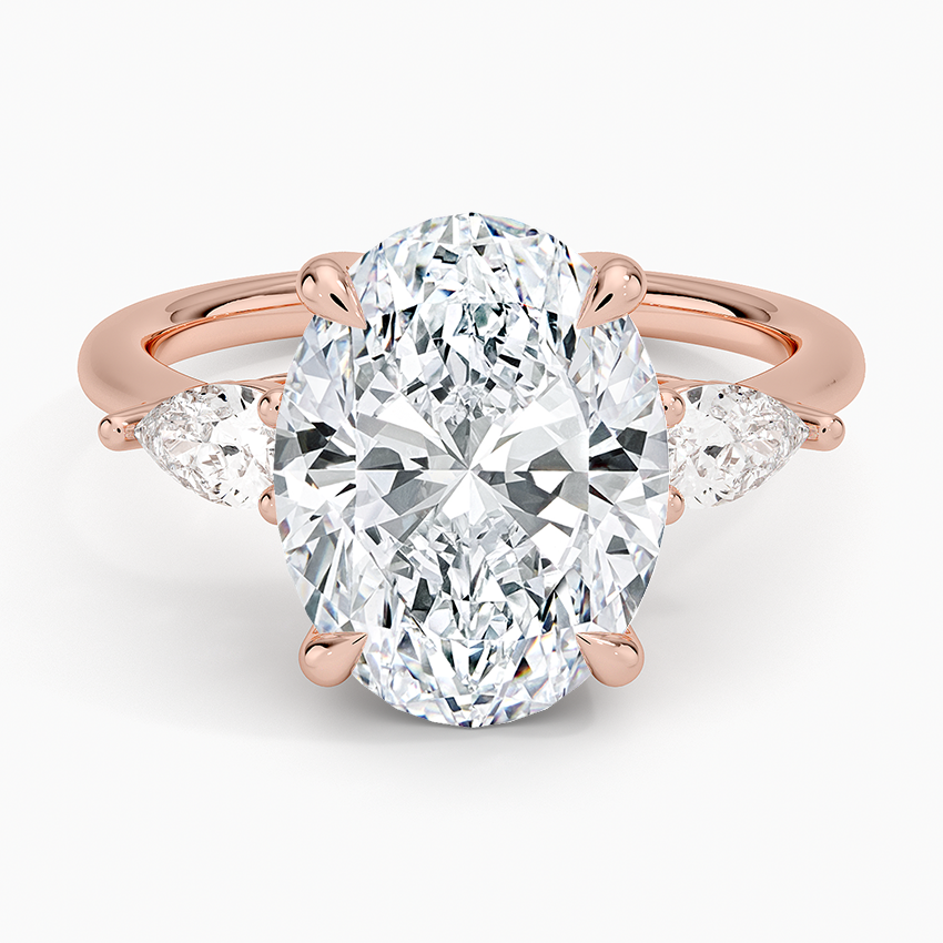 Opera Three Stone Diamond Engagement Ring