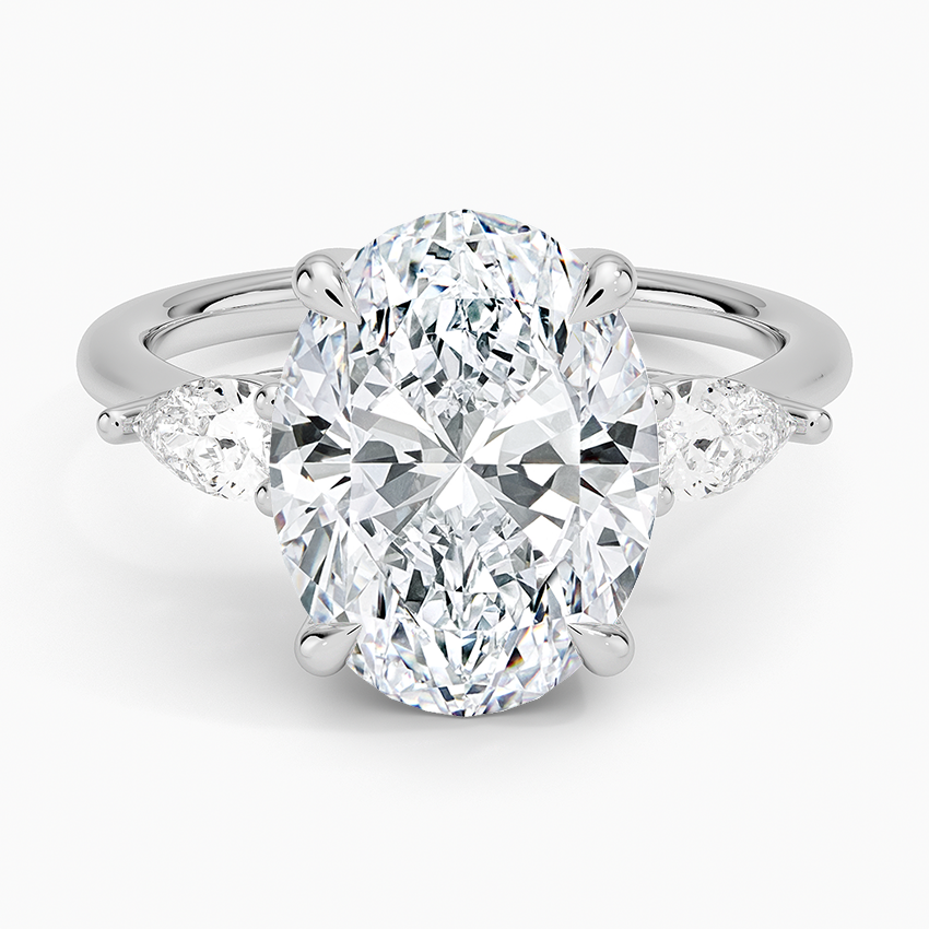 Opera Three Stone Diamond Engagement Ring