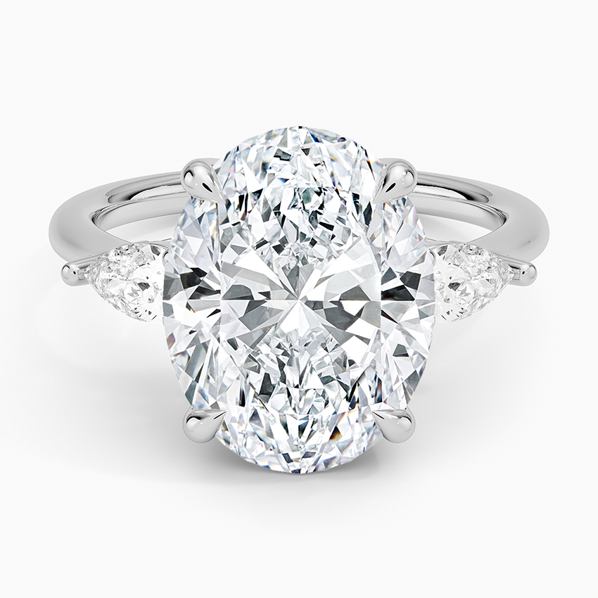 Opera Three Stone Diamond Engagement Ring
