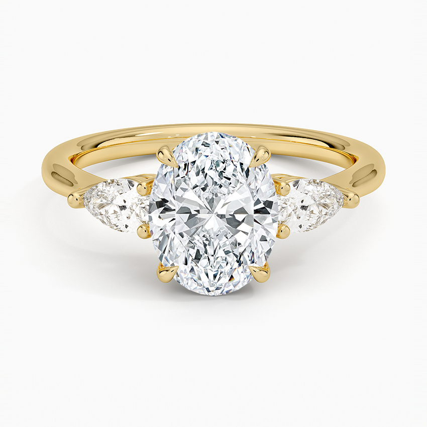 Opera Three Stone Diamond Engagement Ring