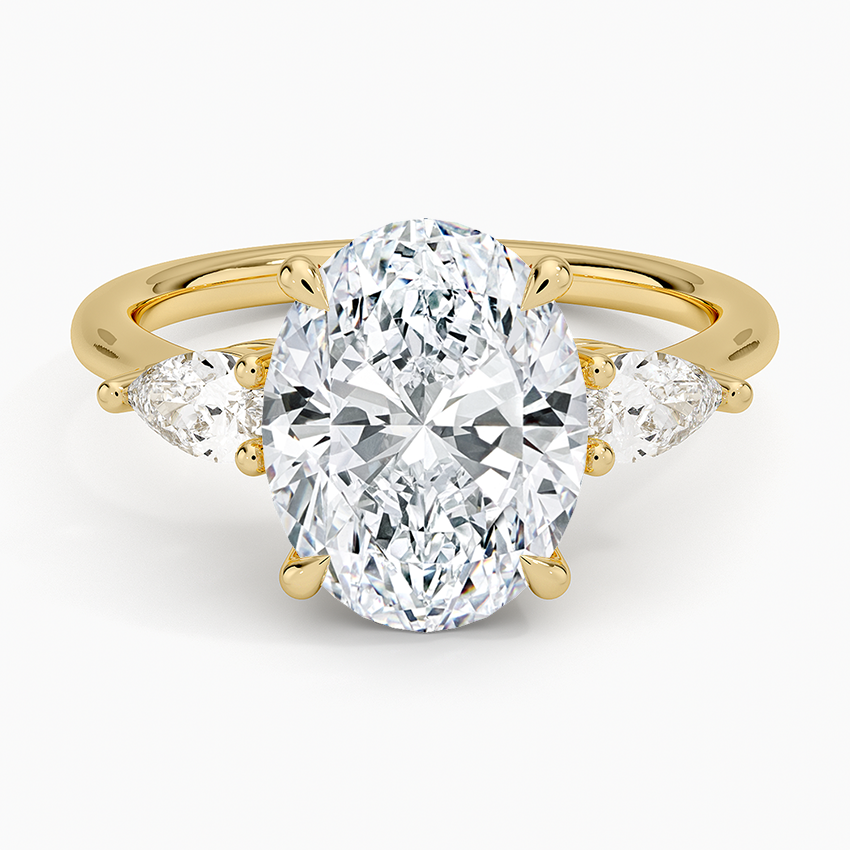 Opera Three Stone Diamond Engagement Ring