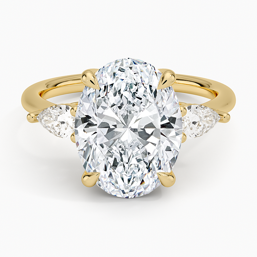 Opera Three Stone Diamond Engagement Ring