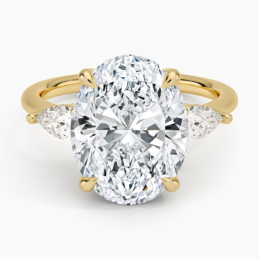 Opera Three Stone Diamond Engagement Ring
