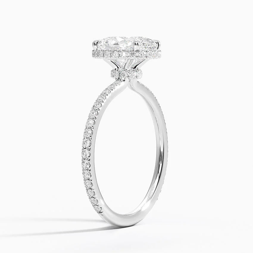 Gala Diamond Ring Hidden Halo